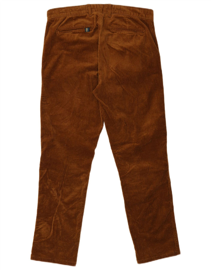 HVIDE TING Herre Slim Corduroy Bukser W32 L29 Brun Bomuld