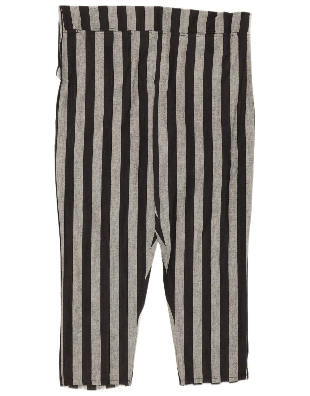 Vintage Dame Ærmeløs Jumpsuit UK 14 Medium Sort Stribet