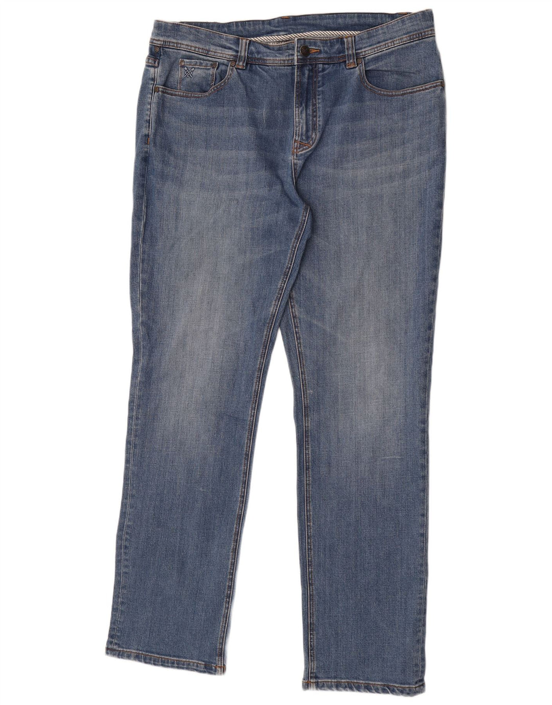 Crew Beklædning Herre Straight Jeans W40 L34 Blå Bomuld