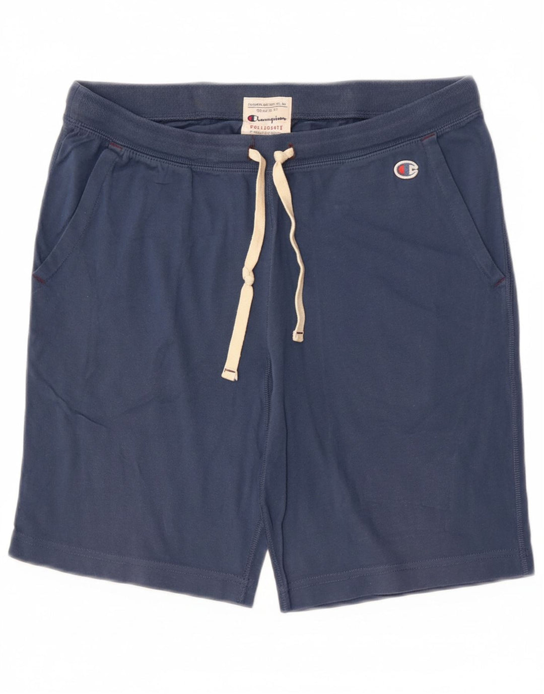 CHAMPION Mens Sport Shorts Small  Navy Blue Cotton