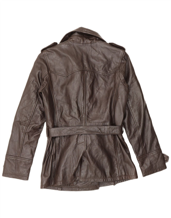 Conbipel Dame Militær Dobbeltradet Jakke IT 42 Medium Brun