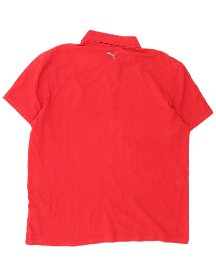 Puma herre poloshirt XL rød bomuld