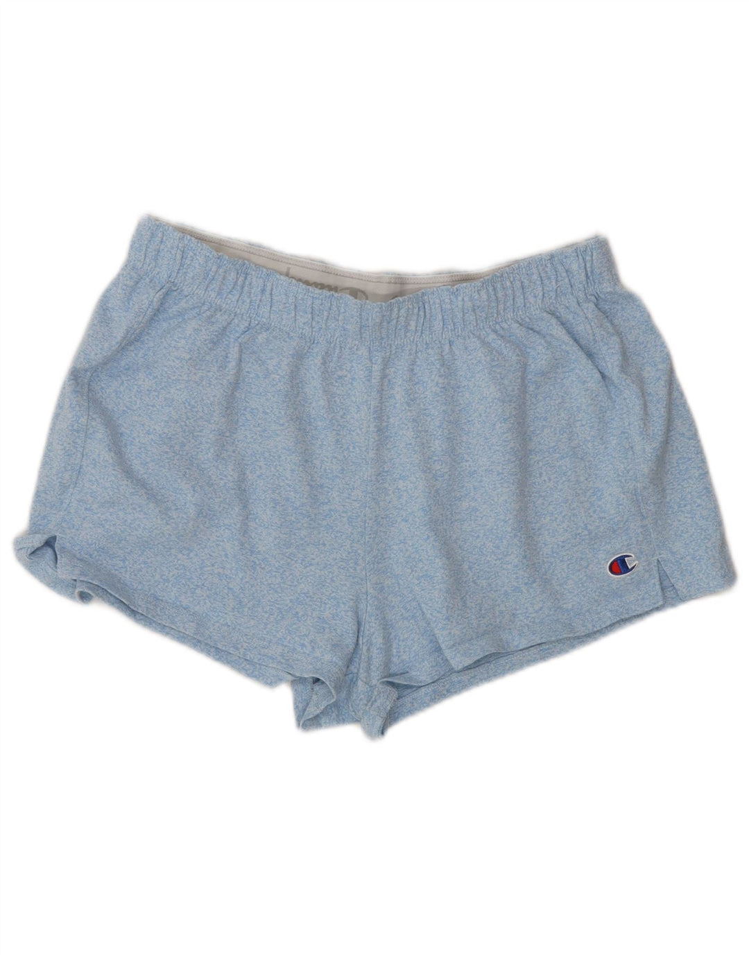Champion sportsshorts til kvinder UK 12 Medium Blue Flecked Bomuld