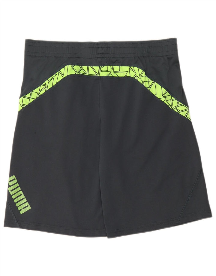PUMA sportsshorts til kvinder US 14/16 Large Grå Geometrisk Polyester