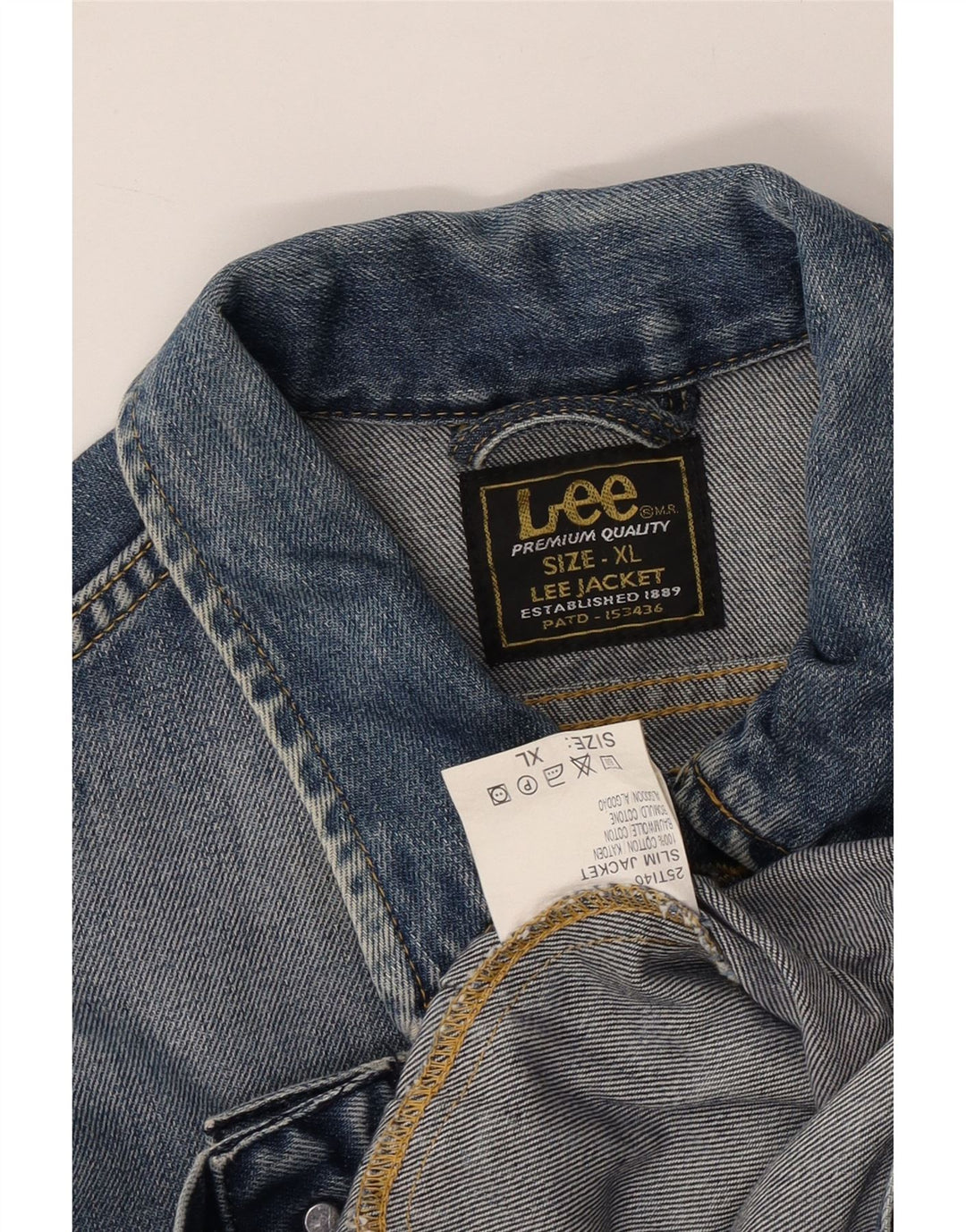 LEE Dame denimjakke UK 18 XL Blå Bomuld