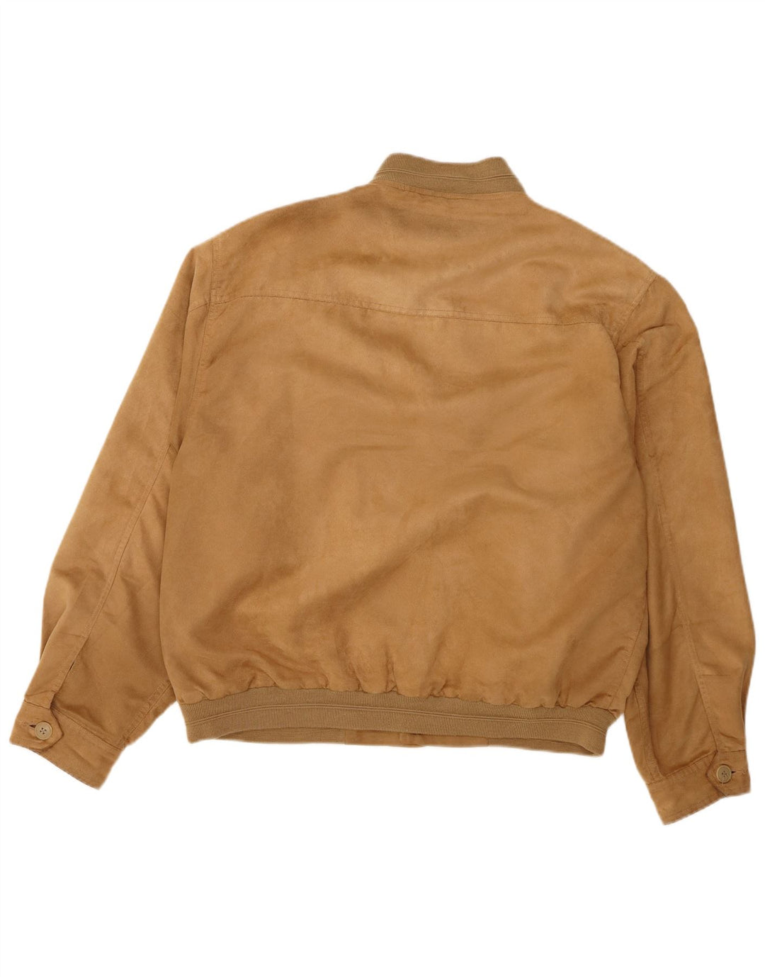 Vintage bomberjakke til mænd UK 42 XL brun polyester