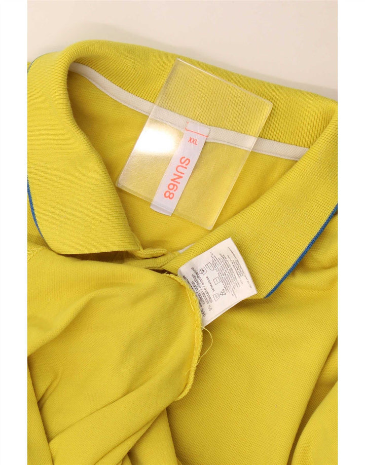 Sun68 Herre poloshirt 2XL gul bomuld