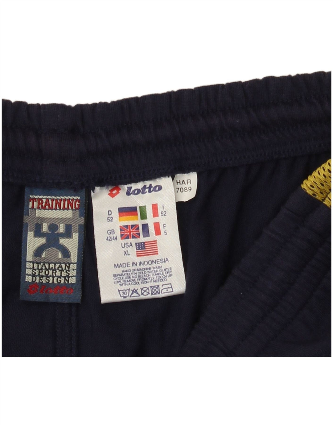 Lotto Herre Sportshorts UK 42/44 XL Navy Blue Colourblock Polyester