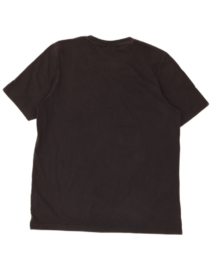 Adidas Herre grafisk T-shirt Top Medium Sort Bomuld