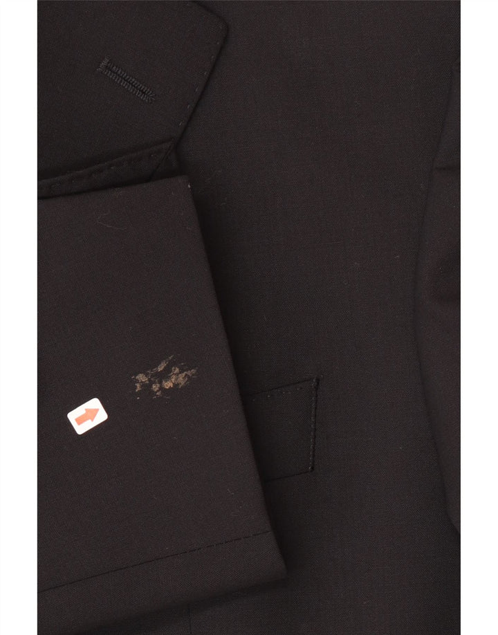 Hugo Boss Herre 2-knaps blazerjakke EU 56 3XL Sort Uld