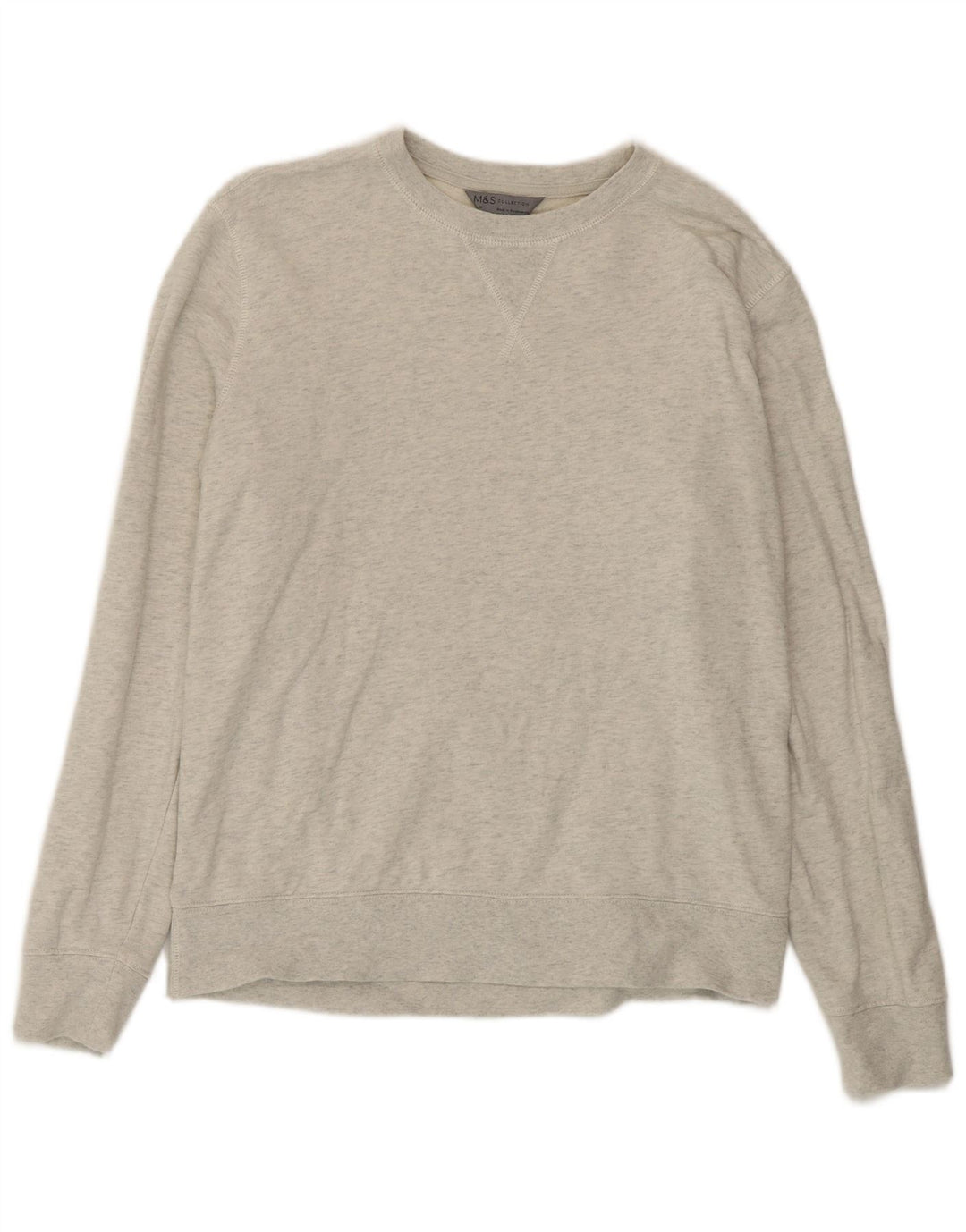 Marks & Spencer Herre sweatshirt Jumper Medium Grå Bomuld