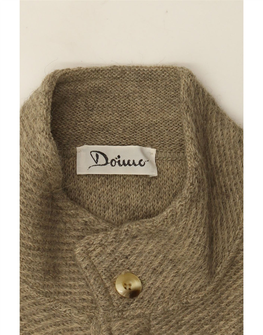VINTAGE Herre cardigan sweater Medium Beige
