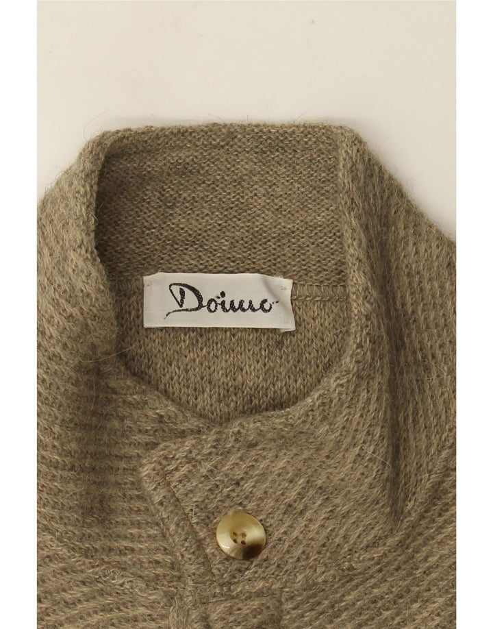VINTAGE Herre cardigan sweater Medium Beige
