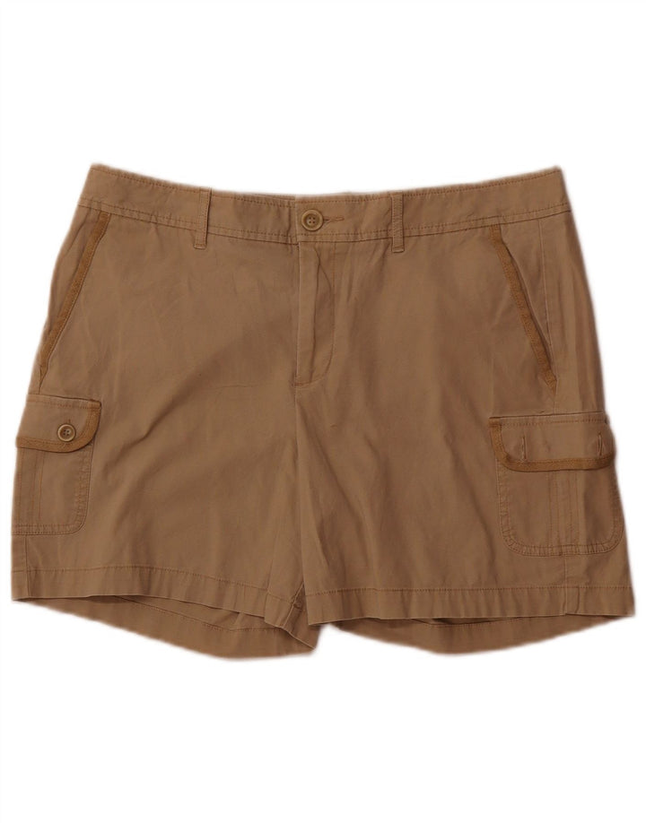 Dockers Dame Cargo Shorts US 12 Large W34 Beige Bomuld
