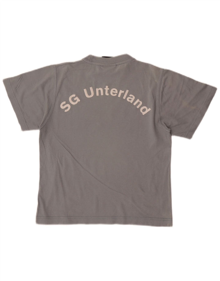Umbro Boys Grafisk T-Shirt Top 11-12 År Grå Bomuld