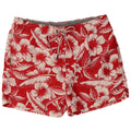 TOMMY HILFIGER Mens Swimming Shorts Small  Red Floral Polyester