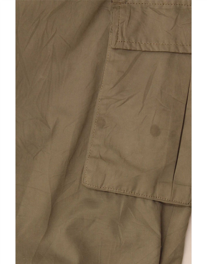 Zara Dame Joggers Cargo Bukser Small W30 L25 Khaki