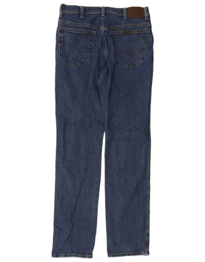 Wrangler Straight Jeans til mænd W34 L34 blå bomuld