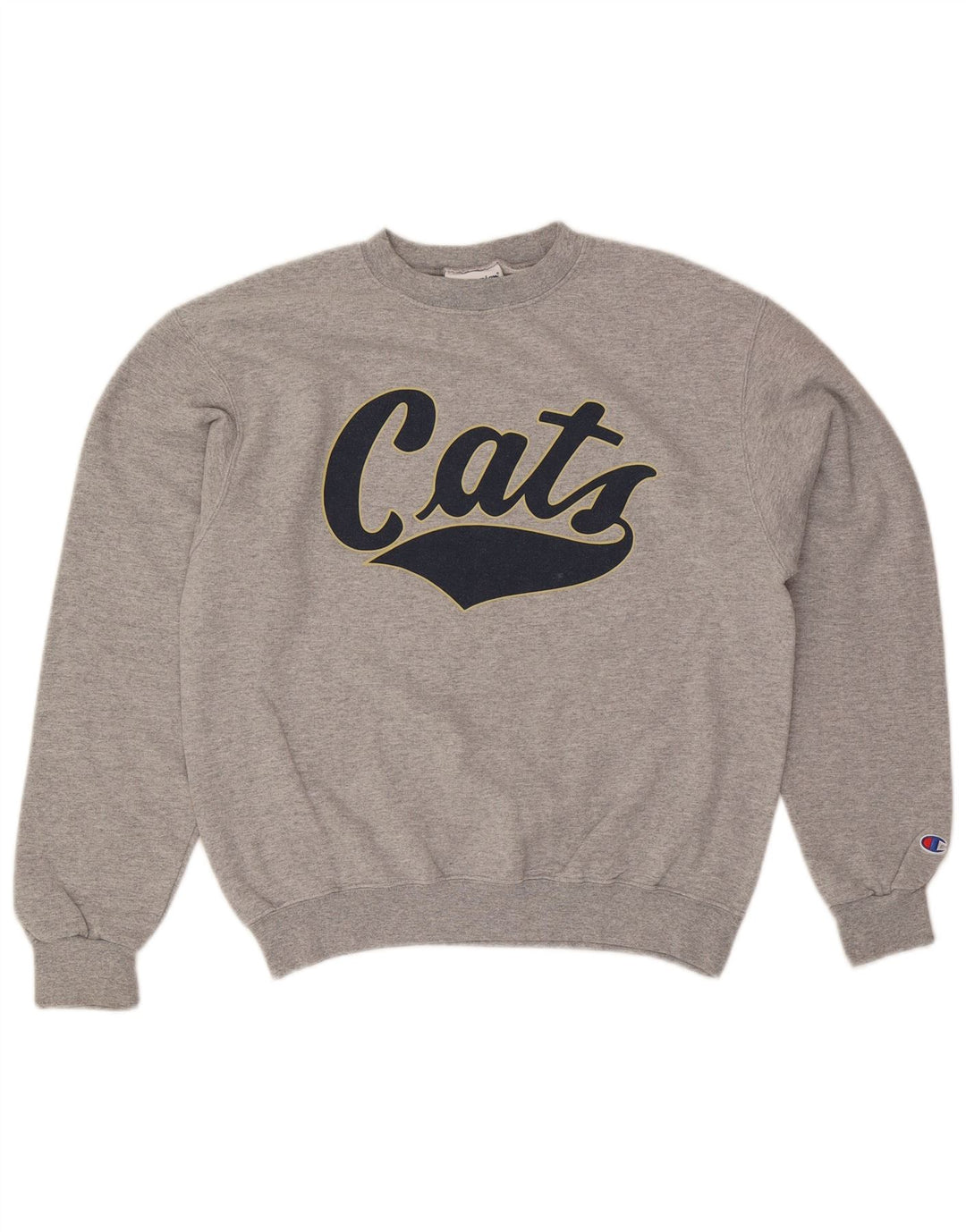 Champion Herre Grafisk Sweatshirt Jumper Medium Grå Flecked
