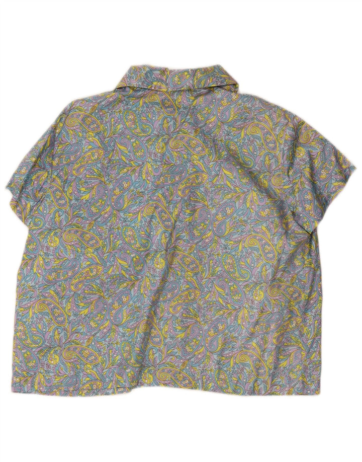 Stella Kortærmet skjortebluse til kvinder EU 48 2XL Flerfarvet Paisley