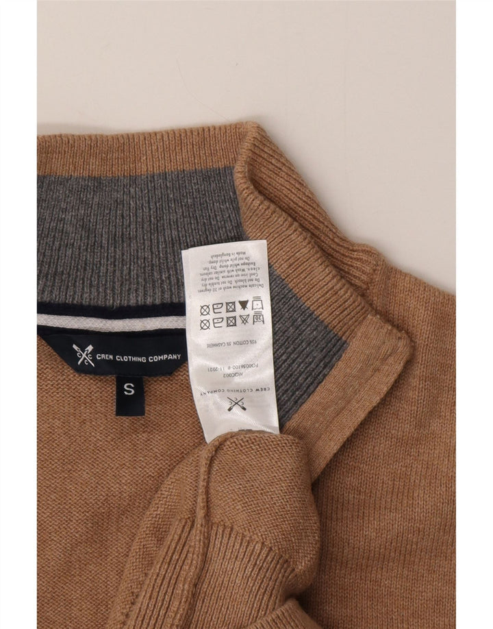 Crew tøj Herre lynlås-hals sweater lille beige bomuld