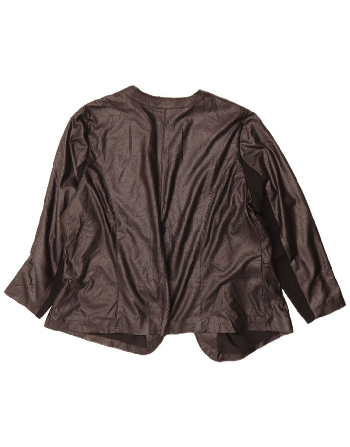Marks & Spencer Womens Autograph Open Blazer Jacket UK 20 2XL Sort