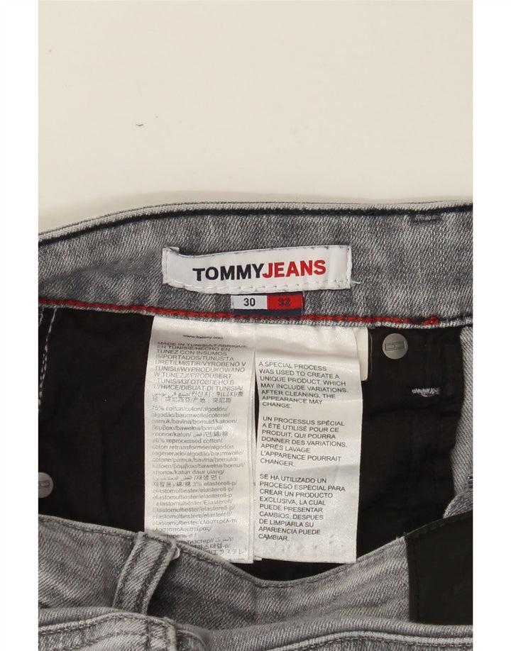 TOMMY HILFIGER Herre Scanton Slim Jeans W30 L32 Grå Bomuld