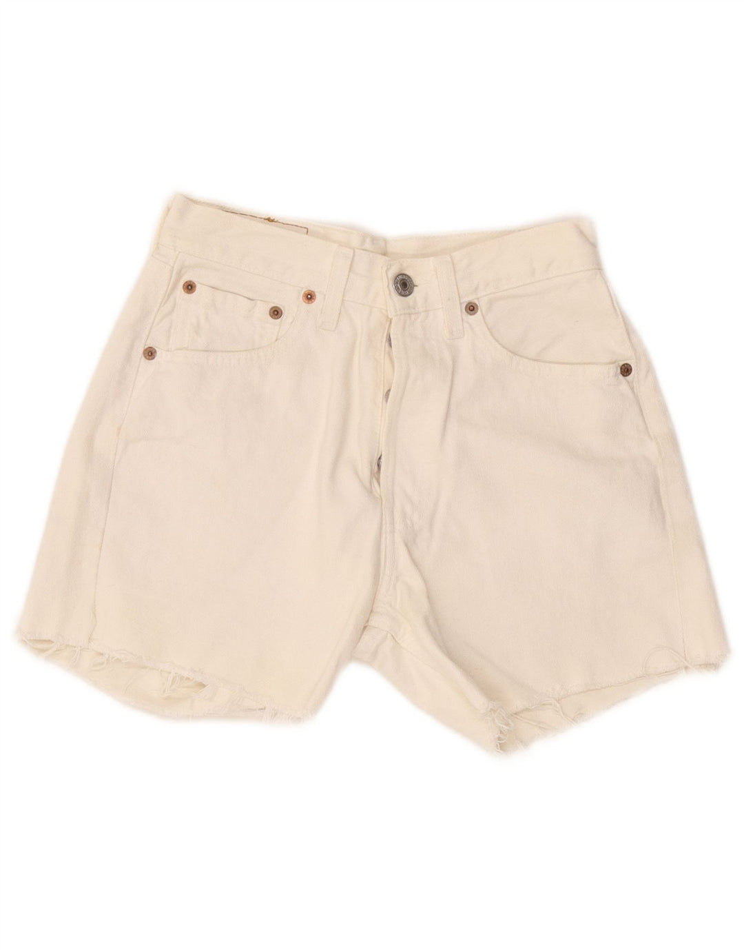 Levi's Womens 501 denimshorts W27 Small White