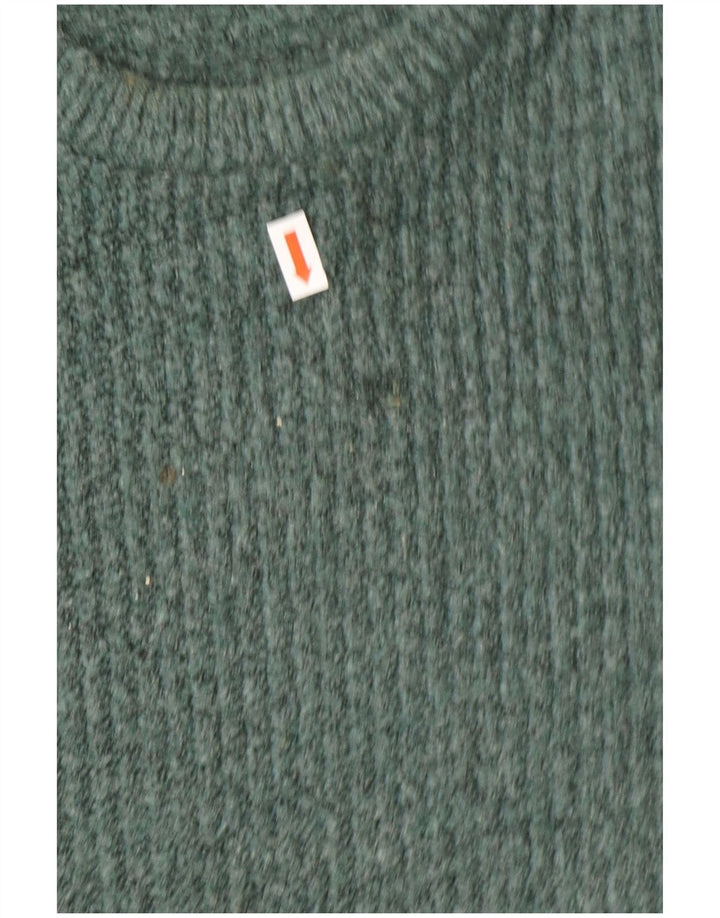 Marks & Spencer Herre sweater med rund hals, stor grøn akryl