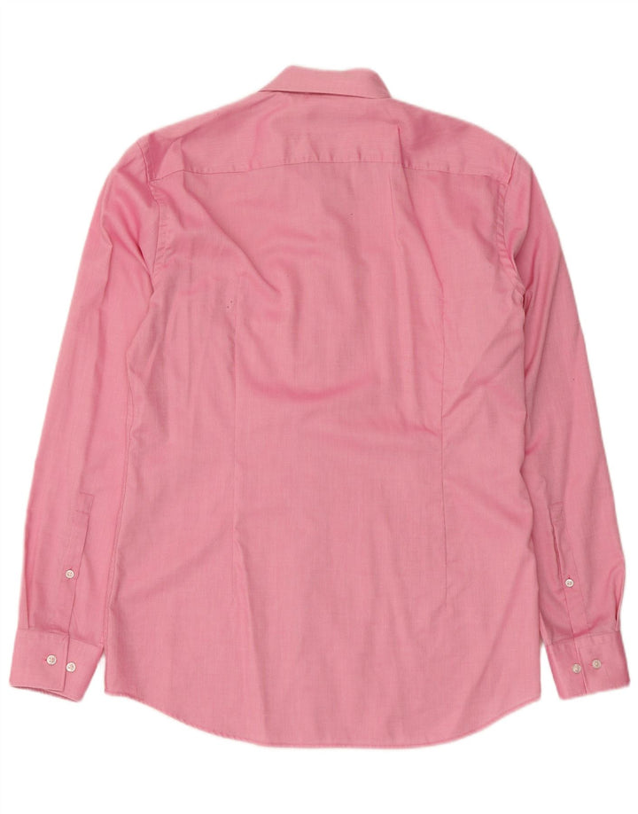 Hugo Boss Herre Slim Fit Skjorte Størrelse 39 15 1/2 Medium Pink