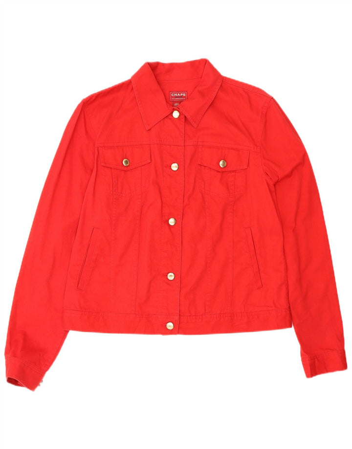 CHAPS Dame denimjakke UK 14 Medium Rød Bomuld