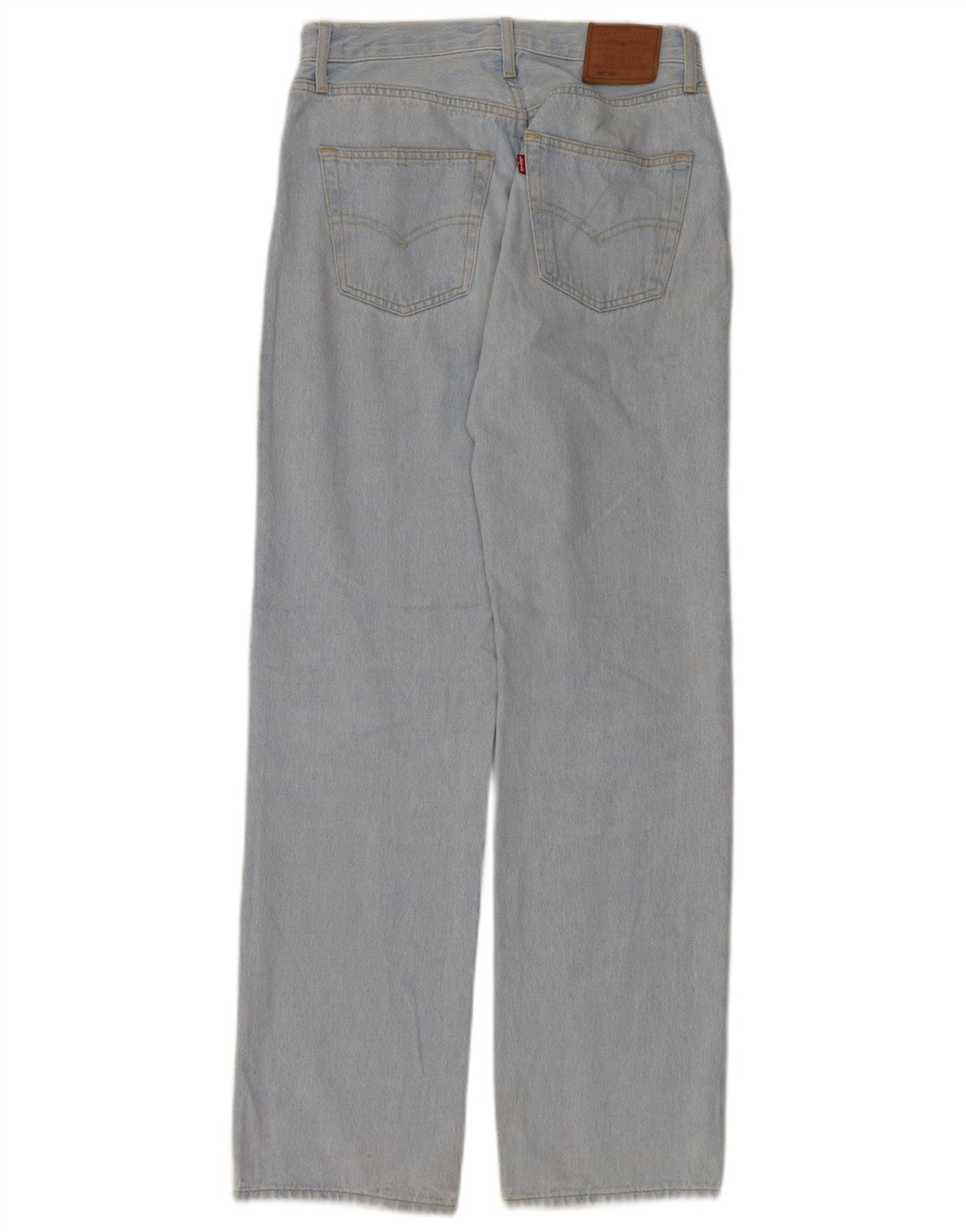 LEVI'S Dame 501 Straight Jeans W26 L32 Blå Bomuld