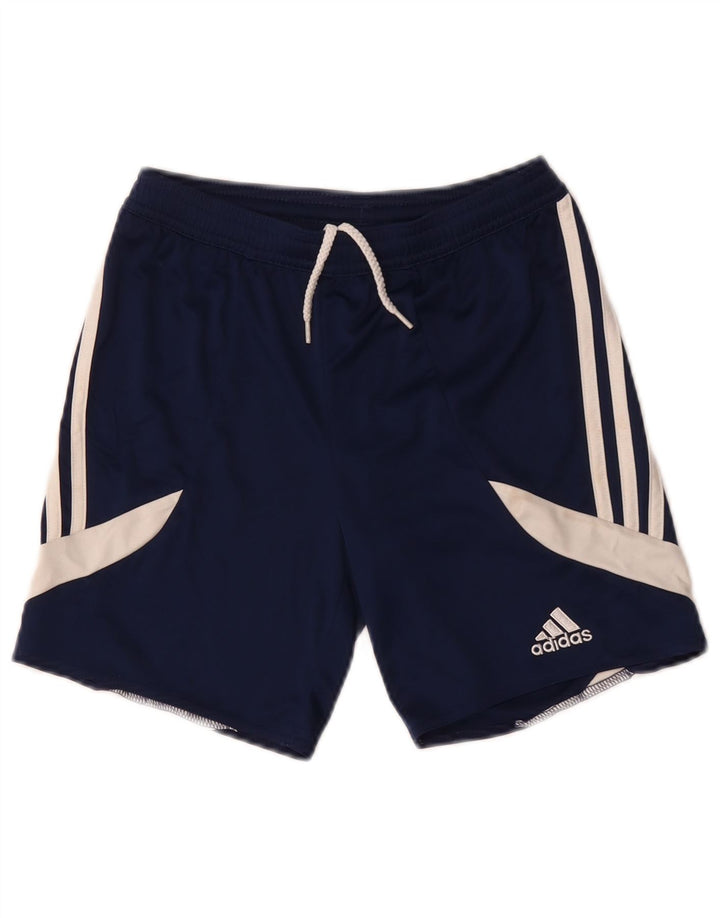 Adidas Boys Sports Shorts 9-10 år Medium Navy Blue Colourblock Polyester
