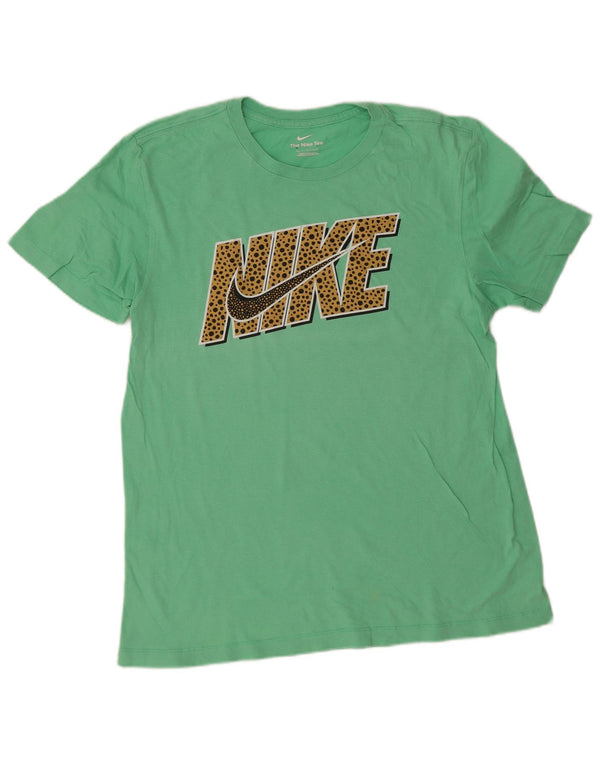 Nike grafisk T-shirt top til mænd, mellemgrøn