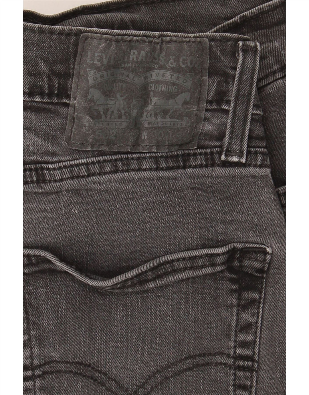 LEVI'S Mens 502 Tapered Jeans W30 L28 Grey Cotton Vintage Levi's and Second-Hand Levi's from Messina Hembry 