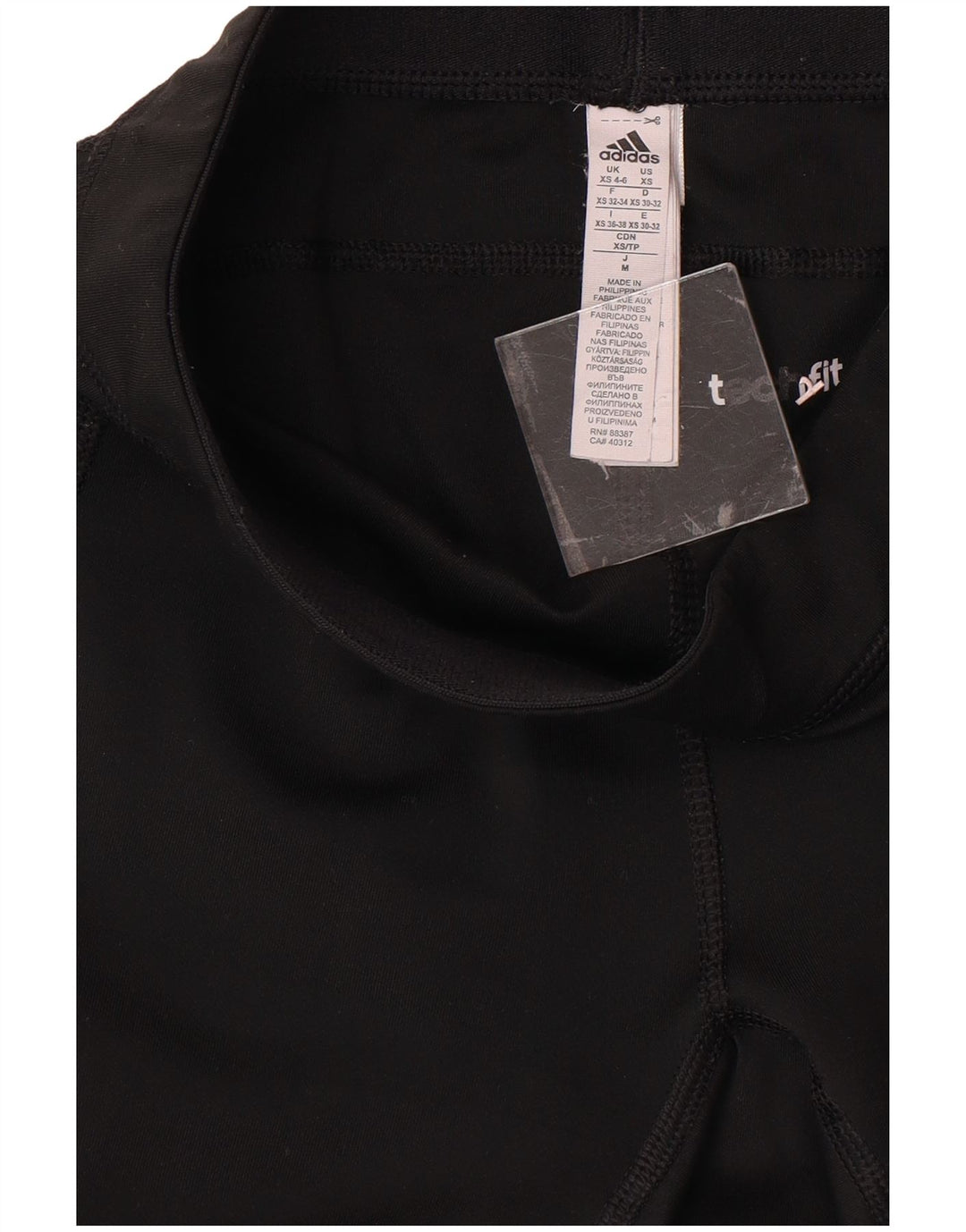 ADIDAS Womens Sport Shorts UK 4/6 XS  Black Polyester