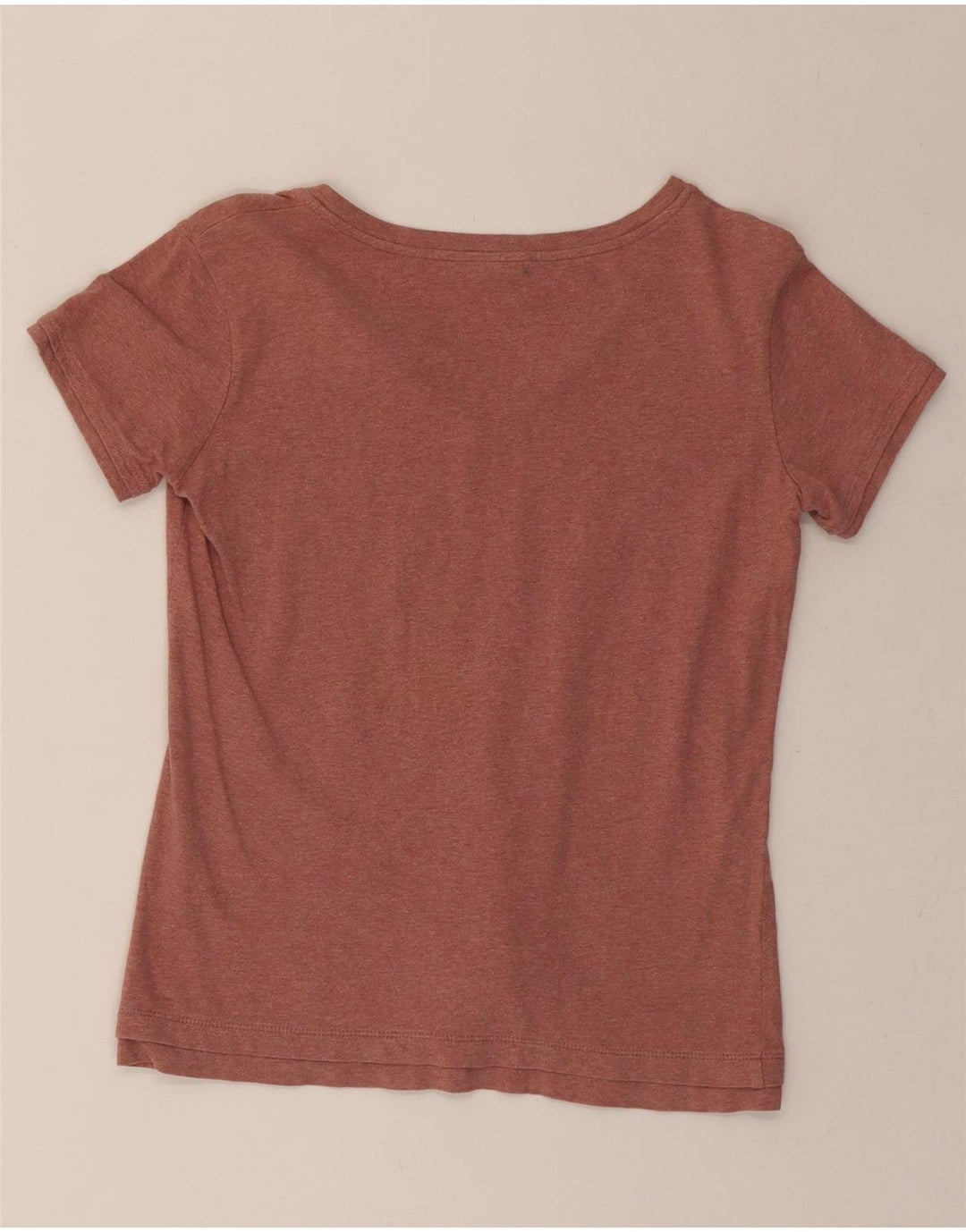 CHAMPION Womens Easy Fit T-Shirt Top UK 10 Small Brown Vintage Champion and Second-Hand Champion from Messina Hembry 
