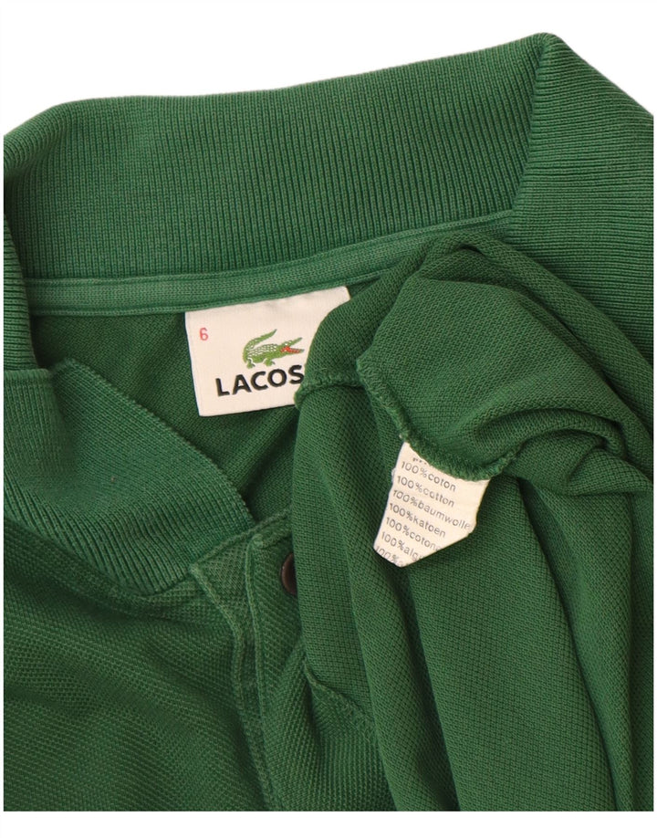 LACOSTE Poloshirt til mænd str. 6 XL Grøn bomuld
