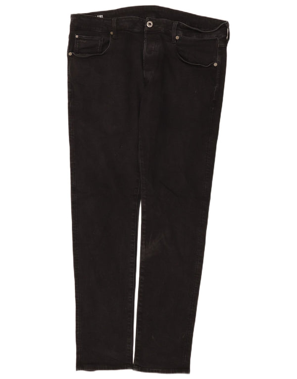 G-Star Herre 3301 Slim Jeans W38 L34 Sort Bomuld