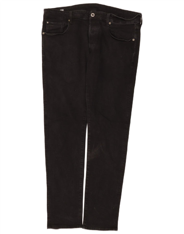 G-Star Herre 3301 Slim Jeans W38 L34 Sort Bomuld