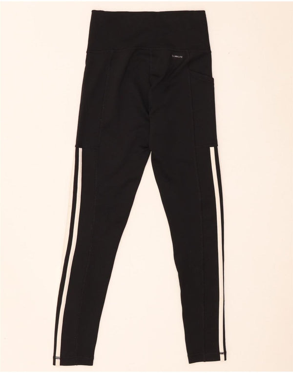 Adidas Womens Climalite Leggings UK 4/6 XS Sort polyester