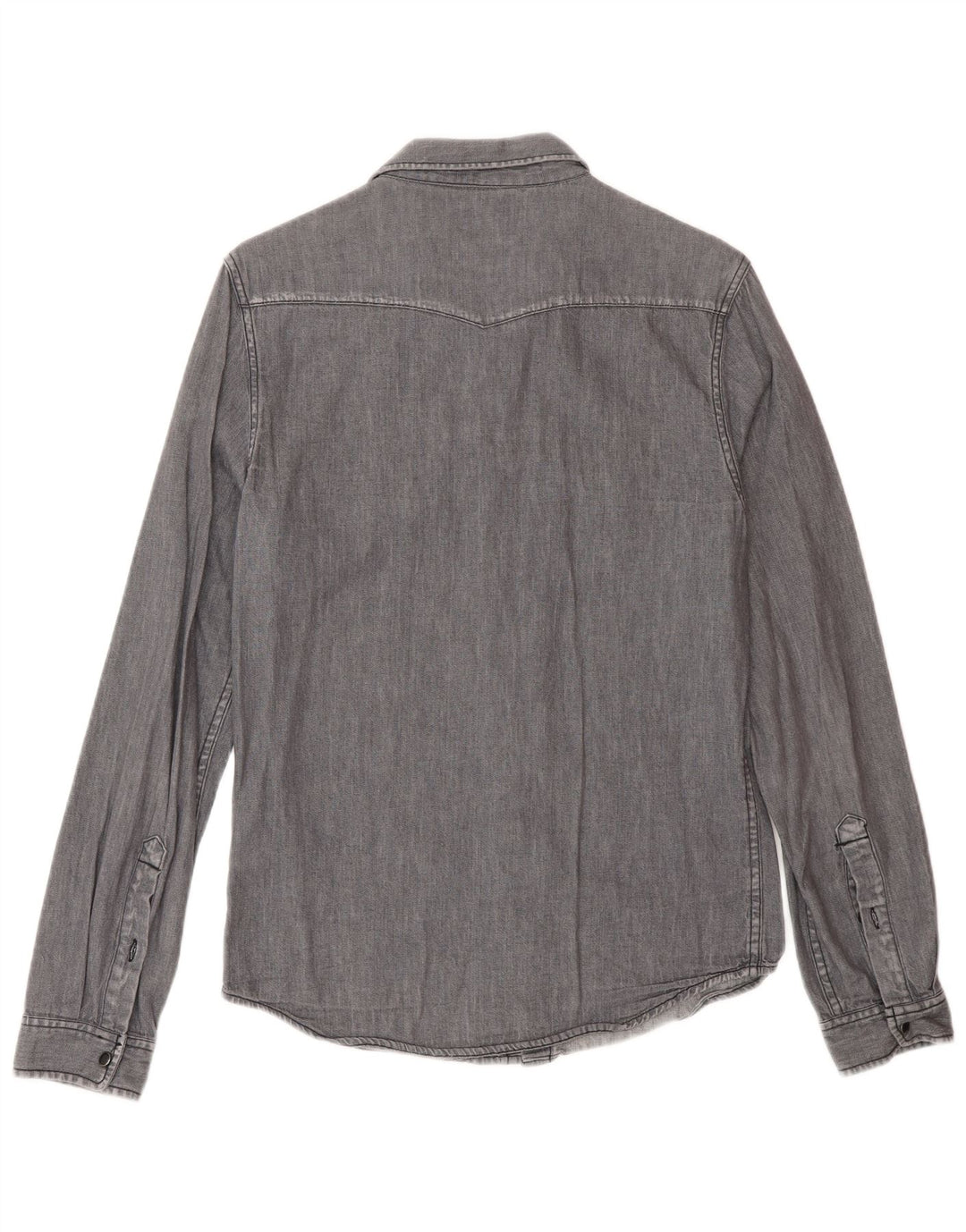 Lee Herre Western Denim skjorte lille grå bomuld