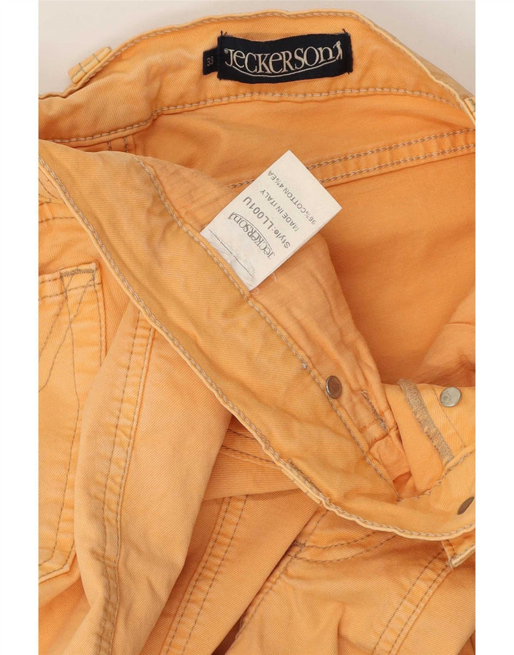 Jeckerson Straight Jeans til mænd W33 L33 Orange Bomuld