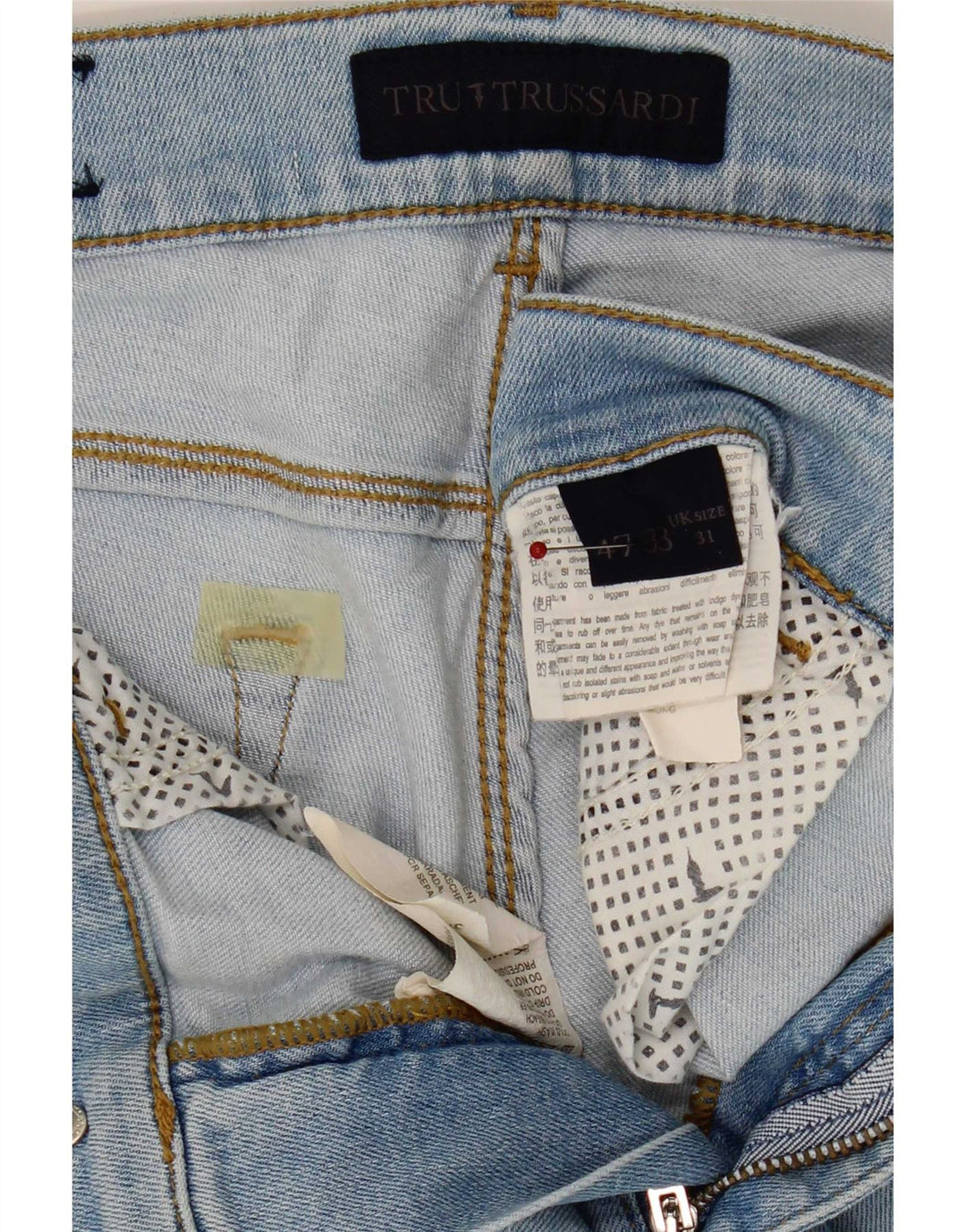 Trussardi Herre Slim Jeans W31 L35 Blå Bomuld