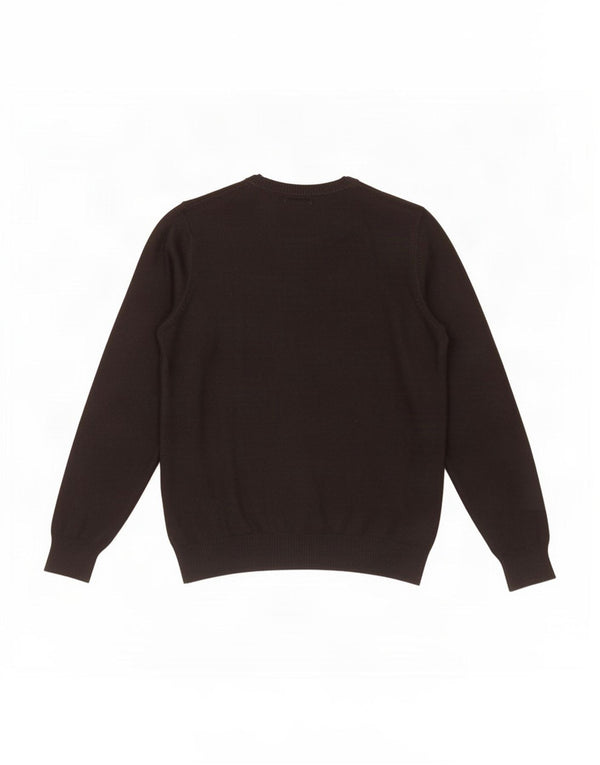 Marks & Spencer Mens Autograph V-Neck Jumper Sweater Small Black Cotton