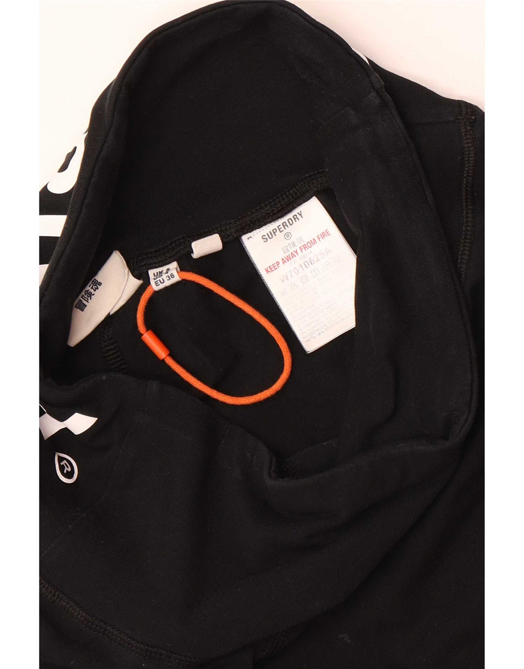 Superdry Grafiske Leggings til kvinder UK 8 Lille sort bomuld