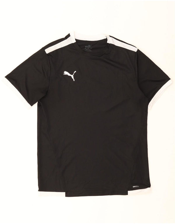 Puma Herre T-Shirt Top Medium Sort Colourblock