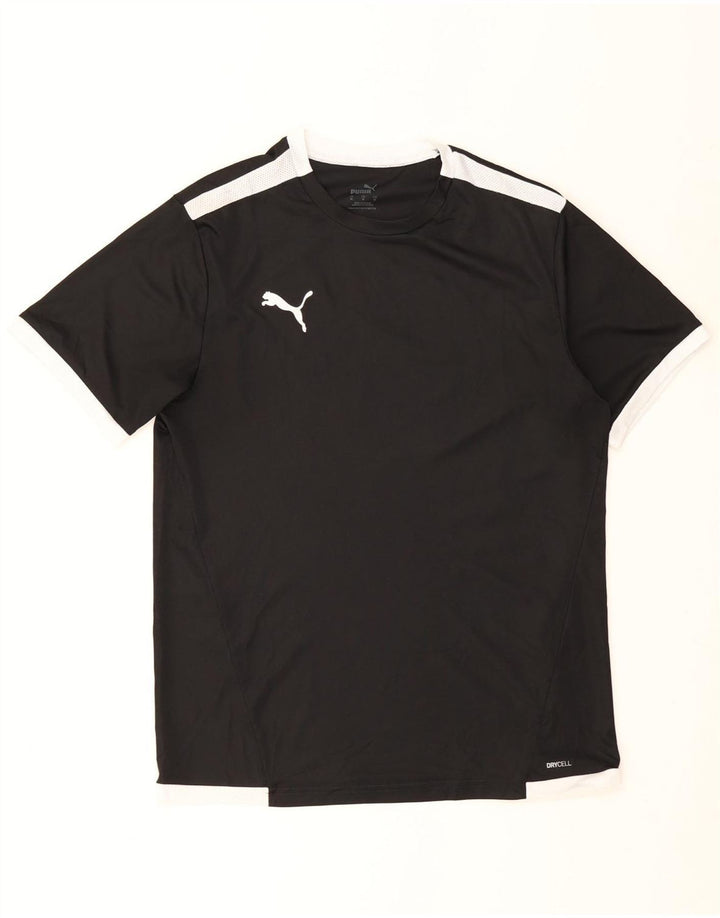 Puma Herre T-Shirt Top Medium Sort Colourblock
