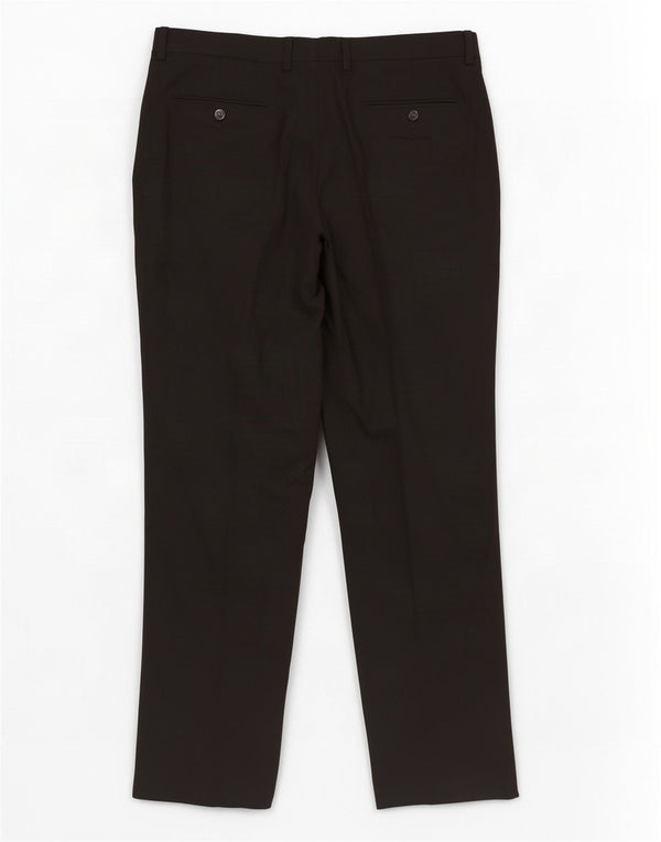 Zara lige jakkesæt til kvinder EU 40 Medium W31 L29 Sort polyester