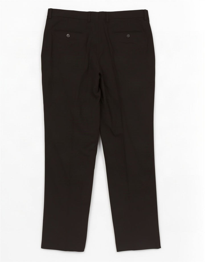 Zara lige jakkesæt til kvinder EU 40 Medium W31 L29 Sort polyester